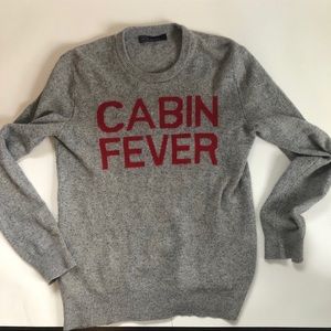 Cabin Fever lambs wool sweater | quarantine Covid